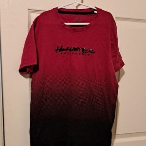 Hollister California Men's Red and Black Shirt